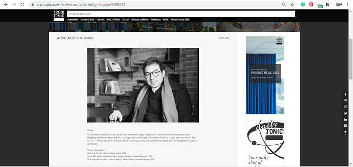 Architonic - Profile